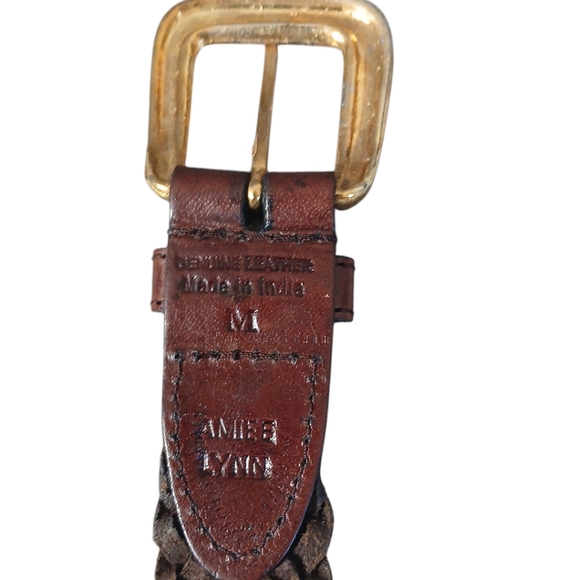 Two Genuine Leather Brown Western Belts Women's size M-L 31-35 in waist - Picture 5 of 11